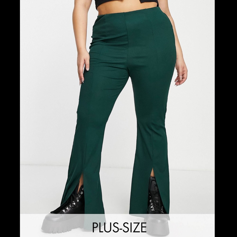 Ribbed Flare Pants